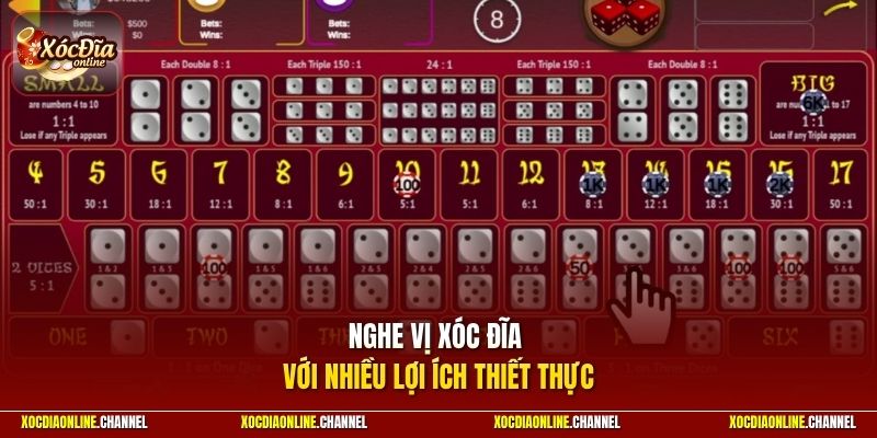 Nghe vị xóc đĩa với nhiều lợi ích thiết thực