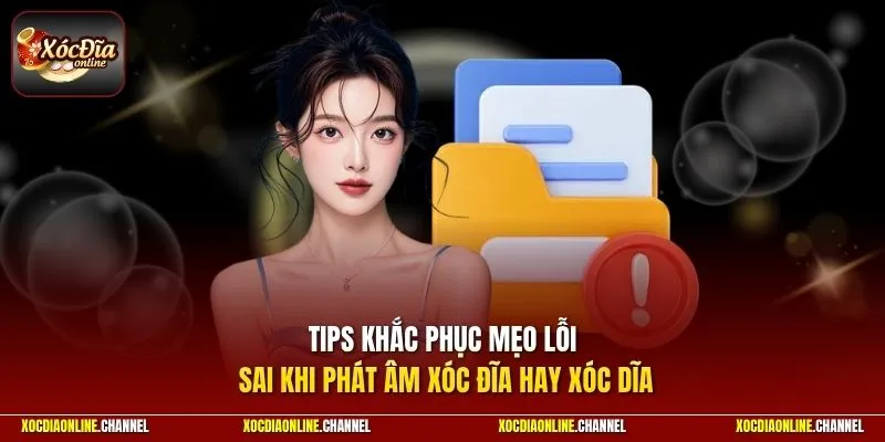 Tips khắc phục lỗi sai khi phát âm xóc đĩa hay xóc dĩa